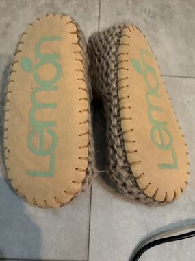 Brand new hand knit booties